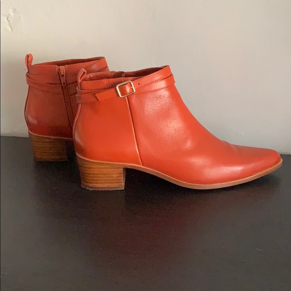 Naked Boot & Shoe Deep Red REAL Leather Boots